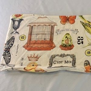 Butterflies‎ and birds accent pillow cover